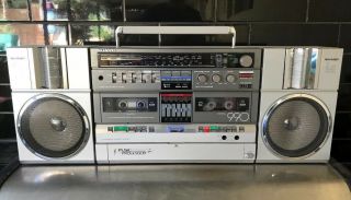 SHARP GF - 990G MUSIC PROCESSOR Stereo Boombox Vintage Radio Cassette Recorder 5