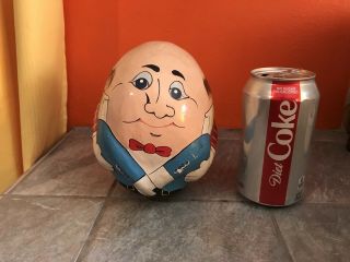 Vintage " Humpty Dumpty " Paper Mache ? Roly Poly Rolly Polly Wobbler