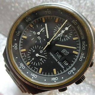 Vintage Porsche Design Chronograph Automatic Watch PVD - Orfina Lemania 5100 4