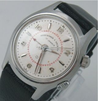 Abercrombie & Fitch Co.  Swiss Alarm Ss Wrist Watch.  Running.  Rare