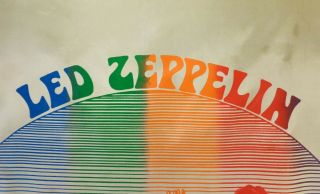 LED ZEPPELIN VINTAGE 1970 ' S ICARUS FALLEN ANGEL COLOR SERIGRAPH SILK TAPESTRY 3