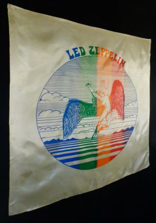LED ZEPPELIN VINTAGE 1970 ' S ICARUS FALLEN ANGEL COLOR SERIGRAPH SILK TAPESTRY 8