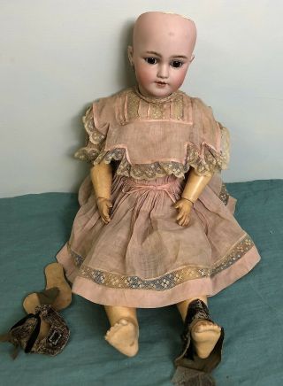 Antique Simon Halbig 1348 11 S&h 21 " Porcelain Doll Dress