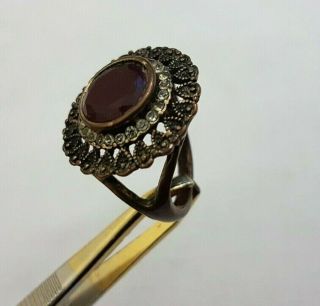 Ancient Vintage Roman Legionary Ring Bronze Wonderful Stones Artifact Rare Type