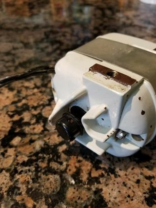 Vtg Singer WHITE 221 Featherweight Sewing Machine Motor Orginal Celery 221K 110v 3