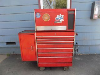 Vintage Snap On Kra - 537a,  557f Deluxe Roll - Away Tool Box Chest,  Kenosha,  Wis.  1980