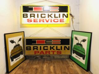 Bricklin Vintage Rare,  Lighted Dealer Hanging Signs,  More