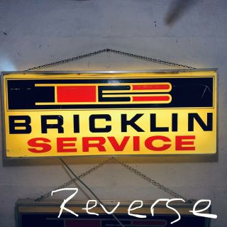 BRICKLIN Vintage RARE,  lighted dealer hanging signs,  More 6