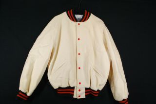 VTG 70s Delong TIGER Varsity Jacket Wool Lettermans MENS L Blank Rockabilly 4