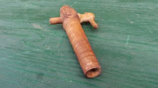 Vintage Wood Wooden Beer Whiskey Barrel Tap Spigot Spout Keg Bung BERAROUGH PA 3
