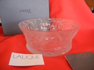 Very Rare Stunning Lalique Jungle Bowl Jaguar 12.  75 " 1111500 Ret $1,  575