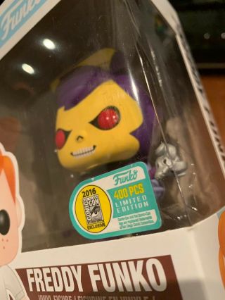 Freddy Funko Skeletor Pop SDCC 2016 Limited to 400 Rare Masters Of The Universe 2