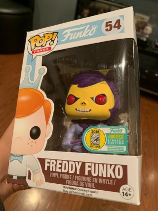 Freddy Funko Skeletor Pop SDCC 2016 Limited to 400 Rare Masters Of The Universe 3