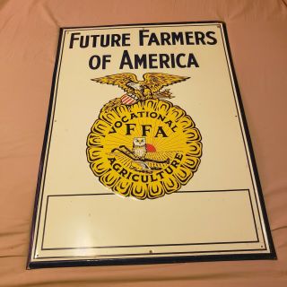 Vintage Ffa Sign Future Farmers Of America Feed Farm Cattle Ranch Cow Swine Pig