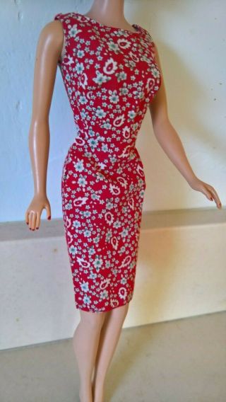 Vintage Barbie,  Je Red Paisley Dress,  Plus 939 Red Flair Outfit,  Mattel,  1960 