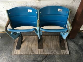 Autographed Derek Jeter/ Mo Rivera Old Yankee Stadium Chairs RARE 2