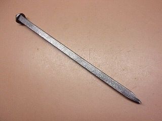 Large Hand Forged 12 " Iron Square Nail Spike Nos 1/2 " Square Barn Shop Beam