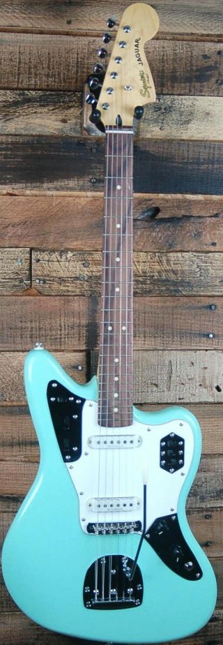 Squier By Fender Vintage Modified Jaguar Electric Guitar - Surf Green