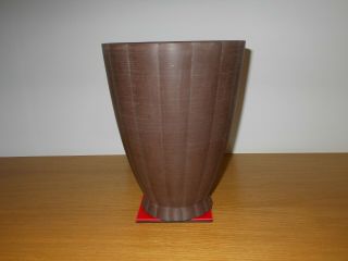Keith Murray Very Rare Bronze Basalt Shape 3991 Vase - Stunning.