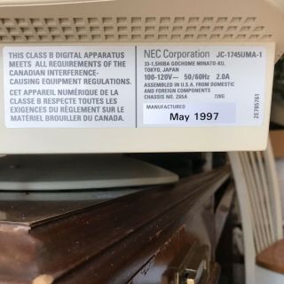 Vintage Retro NEC MultiSync XV17 17 