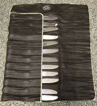 Towle Set Of 12 Old Colonial Sterling Silver Dinner Knives 8 1/2” Long