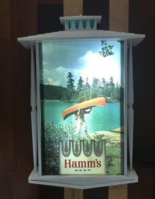 Vintage Hamms Hamm’s Beer Canoe Lighted Wall Sign Light