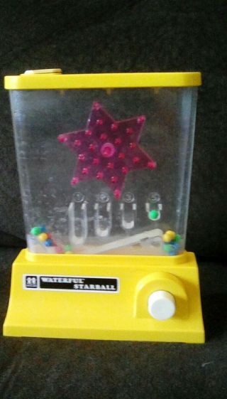 Rare Retro Vintage 1976 Tomy Japan Wonderful Waterful Starball Yellow Read Desc