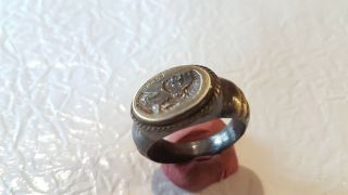 Ancient Bronz Ring - Vintage - Antique ROMAN - BRONZE - RARE 2