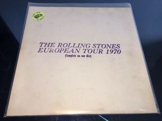 THE ROLLING STONES - THE EUROPEAN TOUR 1970 TMOQ MEGA - RARE GREEN VINYL LP 11
