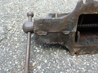 Antique bench vise & anvil combination blacksmith patented 1912 No 380A forge 8