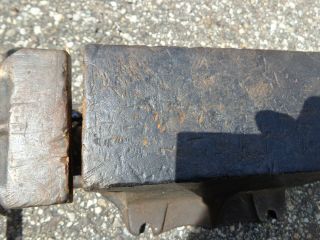 Antique bench vise & anvil combination blacksmith patented 1912 No 380A forge 9