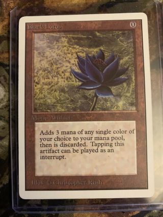 Black Lotus Magic Mtg Card