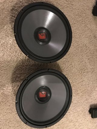 Vtg Pair Rockford Fosgate 15” Series 1 Loud Speaker Model S1 - 158 Made In The Usa