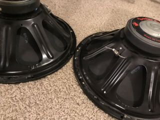 Vtg Pair Rockford Fosgate 15” Series 1 Loud Speaker Model S1 - 158 Made in the USA 6