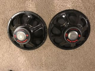 Vtg Pair Rockford Fosgate 15” Series 1 Loud Speaker Model S1 - 158 Made in the USA 8