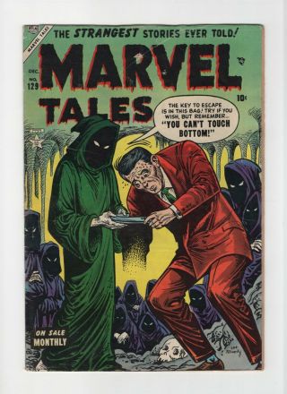 Marvel Tales 129 Vintage Atlas Comic Pre - Code/hero Horror Golden Age 10c