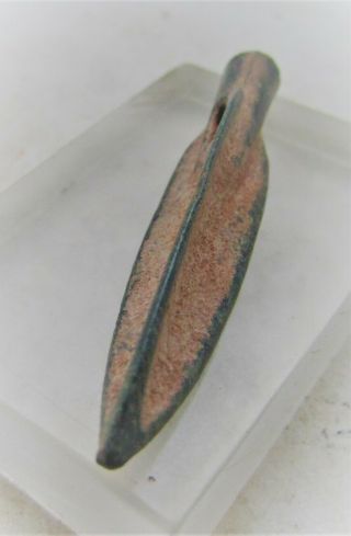 Circa 5th Century Bc Ancient Persian Tri - Lobed Longshot Arrowhead War Object