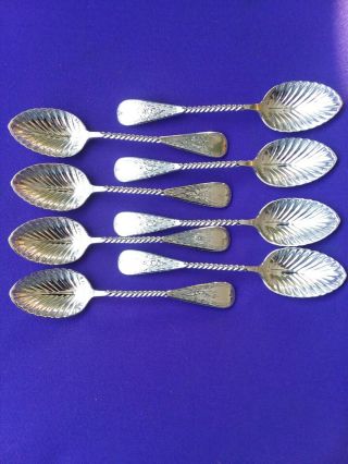 Tiffany & Co.  Sterling Silver Set Of 8 Demitasse Spoon Set