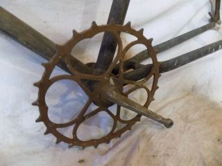 1920s MEAD RANGER MENS MOTORBIKE FRAME,  FORKS PREWAR VINTAGE SCHWINN BICYCLE 20 8