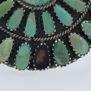 Vintage Navajo Sterling Turquoise Cuff Signed LMB Larry Moses Begay WB5 - LMB1 5
