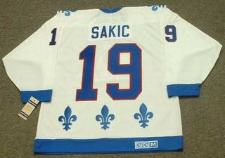 Joe Sakic Quebec Nordiques 1992 Ccm Vintage Throwback Home Nhl Hockey Jersey