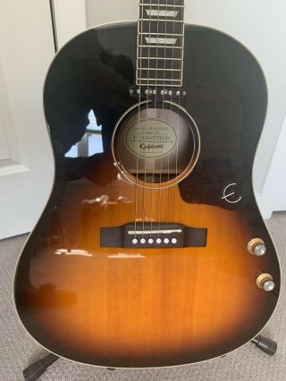 Epiphone Limited Edition 2018 EJ - 160E Acoustic - Electric Guitar Vintage Sunburst 3