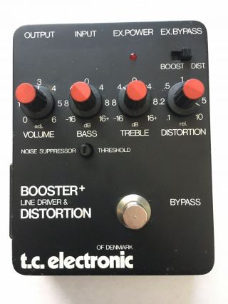 Vintage Tc Electronic Booster,  Line Driver & Distortion Pedal Denmark