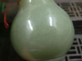 Chinese Antique Celadon Nephrite Hetian - Jade Aquarius Statues/Pendant59 3