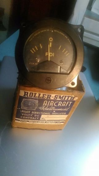 Roller - Smith Pilot Directional Indicator For B - 17 Or Liberator Ww Ii Boxed