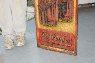 Rare Large Vintage c.  1940 Dr Pepper Soda Pop Gas Station 54 