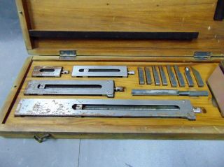 Vintage C.  E.  Johansson Ford Motor Gauge Block Accessories Kit Complete RARE 2