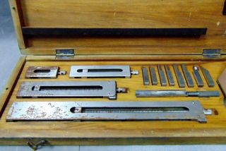 Vintage C.  E.  Johansson Ford Motor Gauge Block Accessories Kit Complete RARE 3