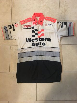 Vintage Darrell Waltrip Racing Team Pit Crew Uniform - Shirt Size M