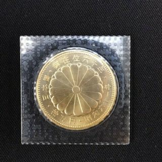 Japan Gold Coin The 60th Of The Emperor On The Throne In 1986,  Very Rare Type.